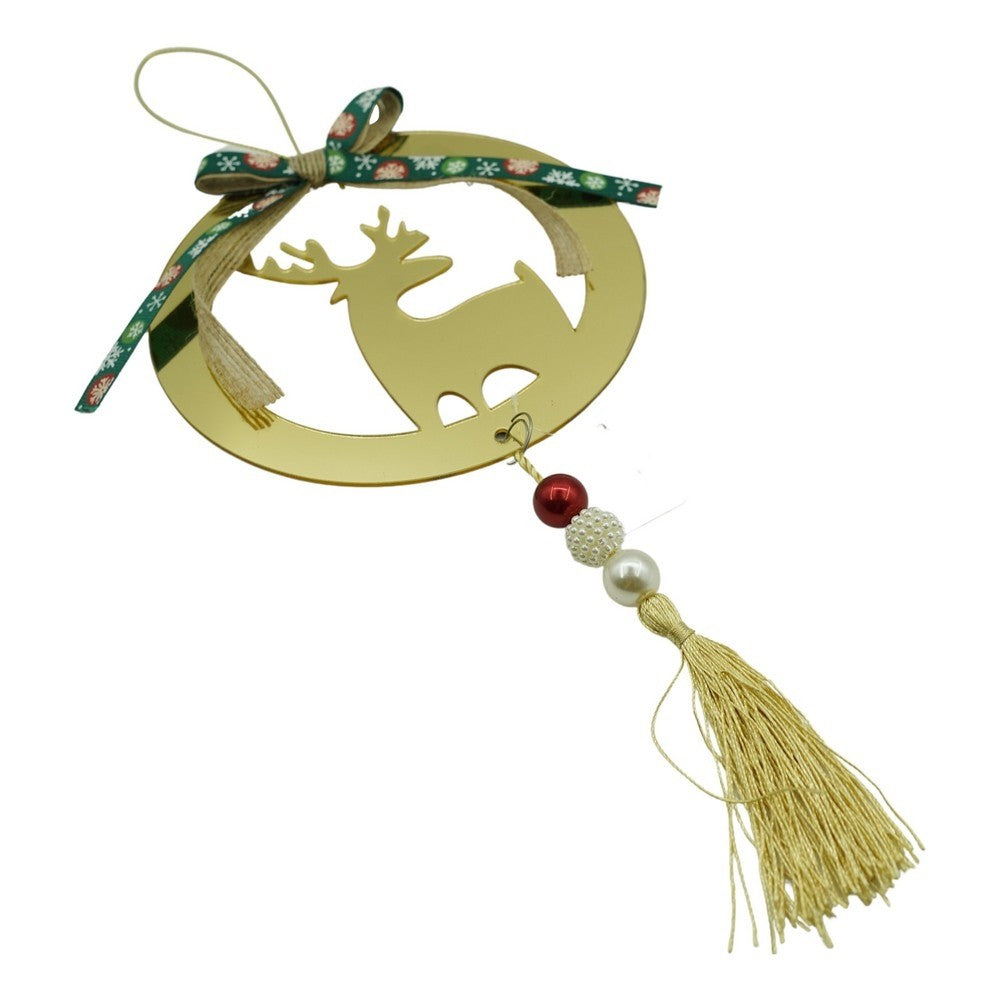 Ornament brad, Flippy, Ren, Auriu, Lucios, 15*25CM, Acril, Interior/ Exterior - vivimall.ro