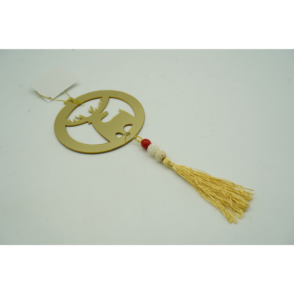 Ornament brad, Flippy, Ren, Auriu, Lucios, 8*25CM, Acril, Interior/ Exterior - vivimall.ro