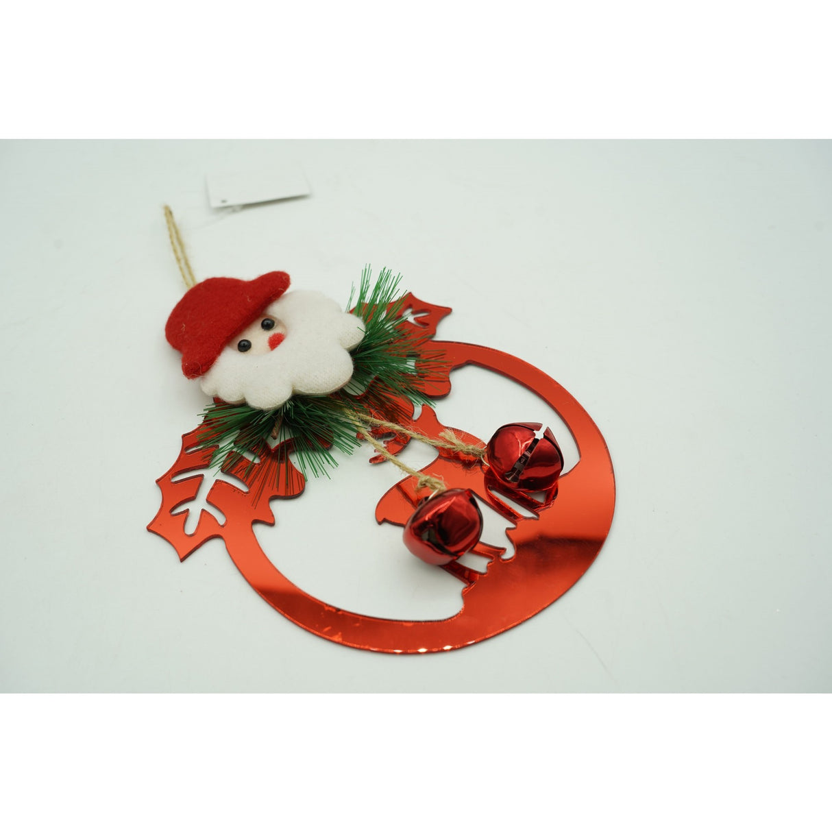 Ornament brad, Flippy, Ren cu clopotei, Rosu, Lucios, 15*20CM, Acril, Interior/ Exterior - vivimall.ro