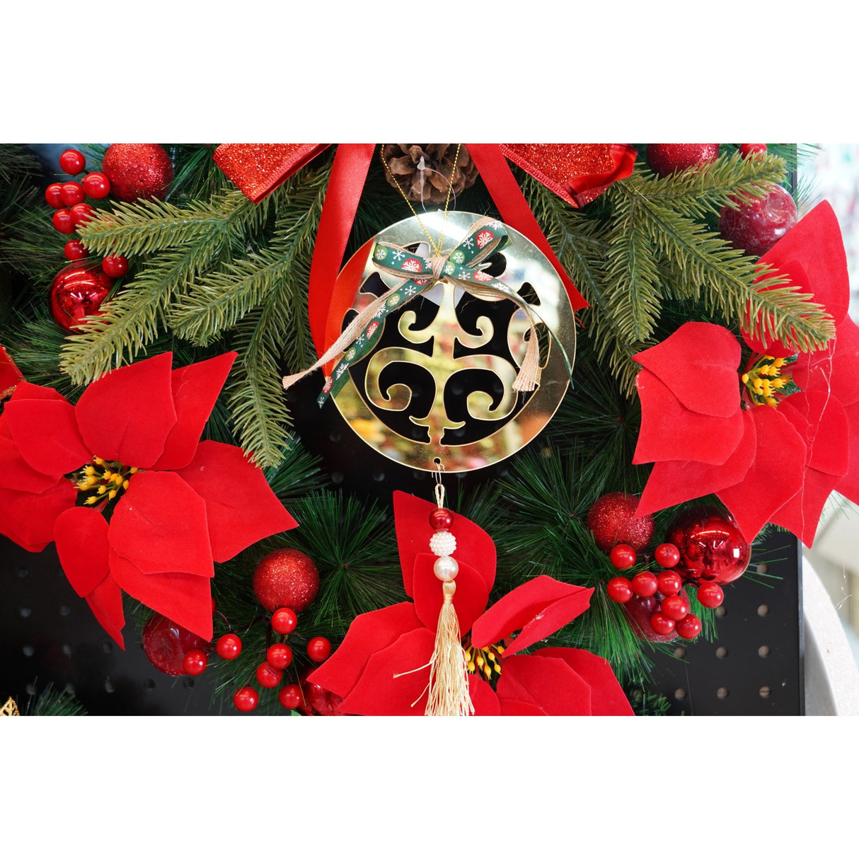 Ornament brad, Flippy, Rotund, Auriu, Lucios, 15*26CM, Acril, Interior/ Exterior - vivimall.ro