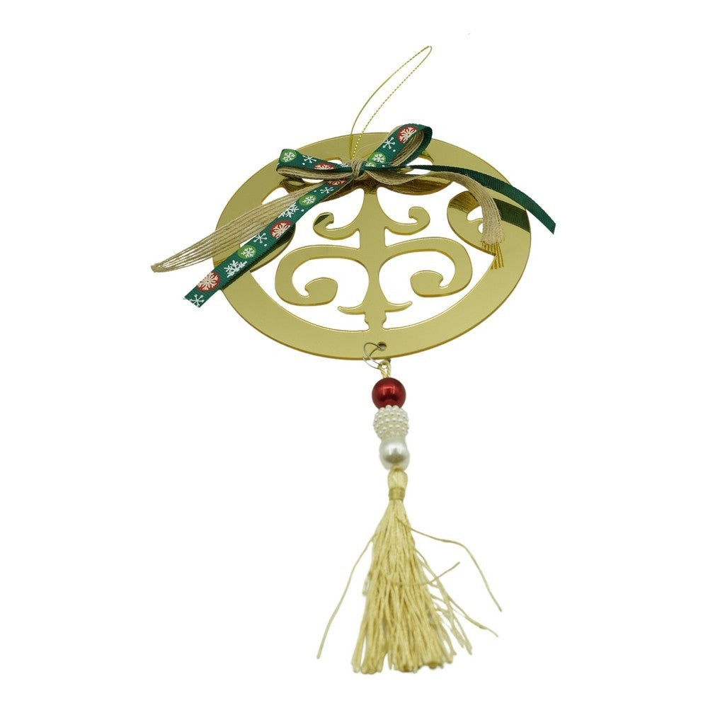 Ornament brad, Flippy, Rotund, Auriu, Lucios, 15*26CM, Acril, Interior/ Exterior - vivimall.ro