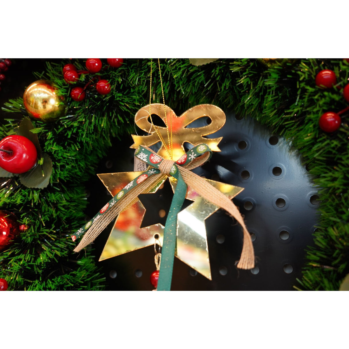 Ornament brad, Flippy, Stea, Auriu, Lucios, 15*26CM, Acril, Interior/ Exterior - vivimall.ro