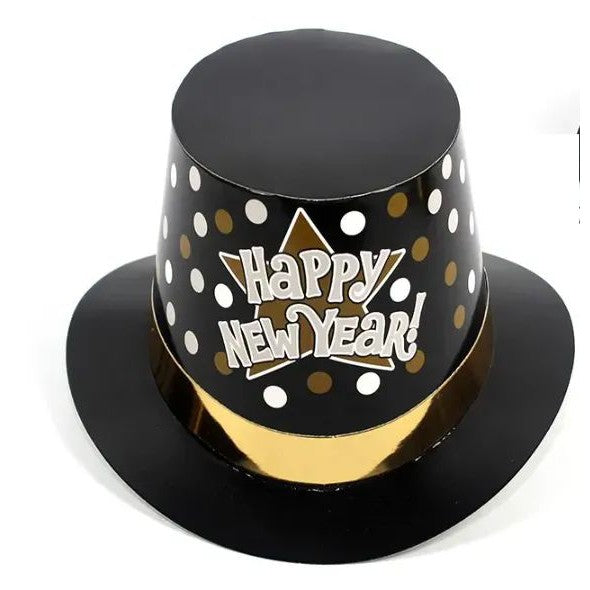 Pălărie Lincoln Flippy Happy New Year purtată, mărime universală, adulți, look festiv