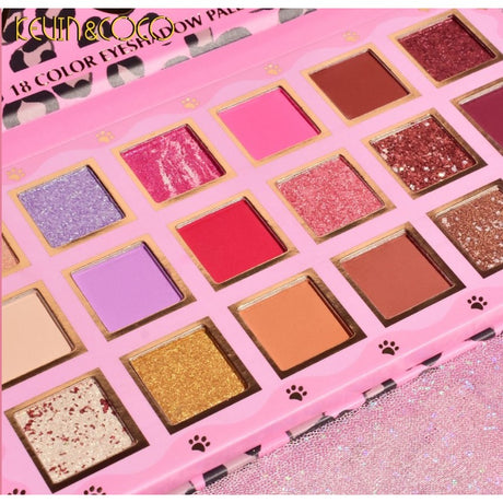 Paleta 18 Farduri Leopard Pink | LeopardLuxe - vivimall.ro