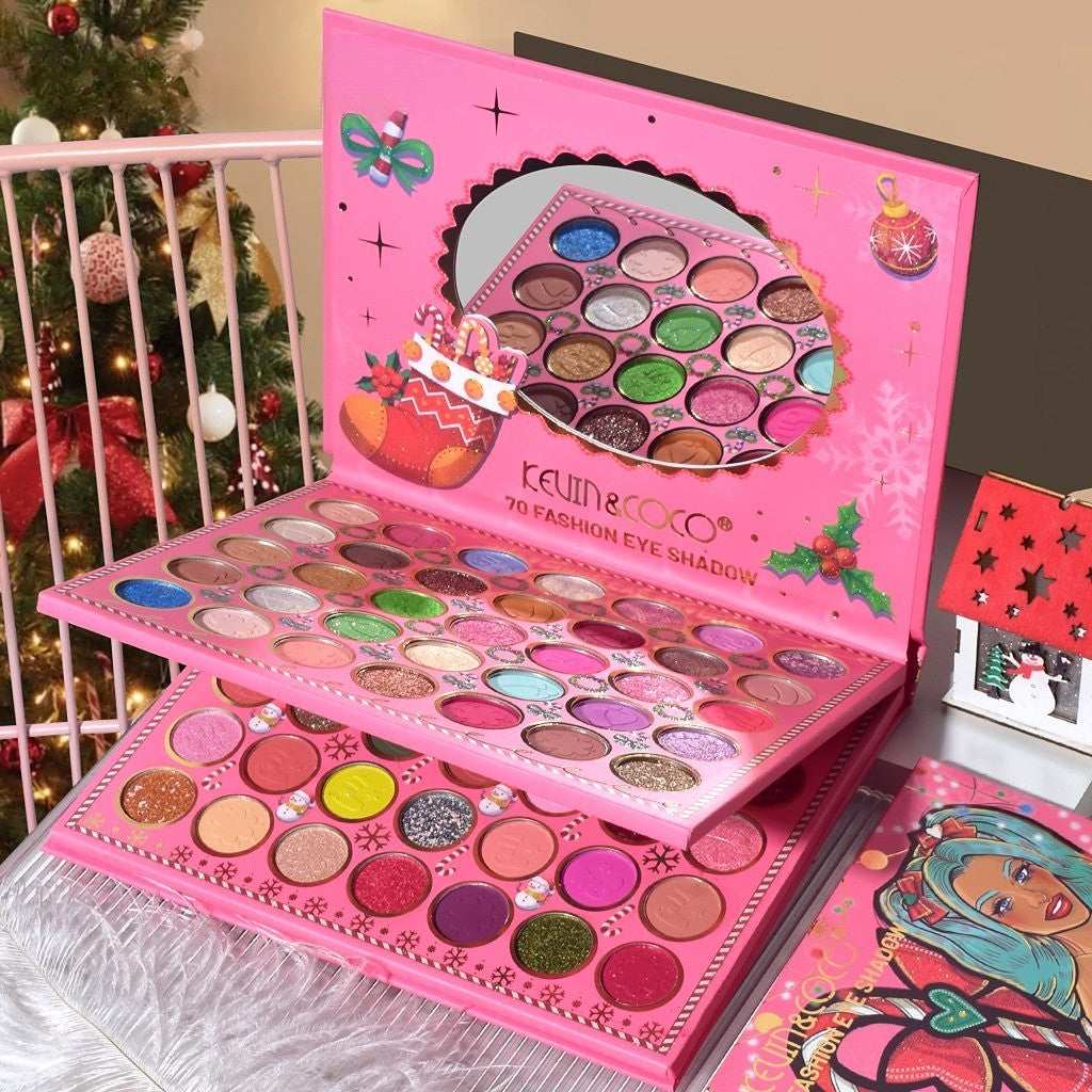 Trusă Machiaj Snowy Christmas 70 Culori | MoonMist - vivimall.ro