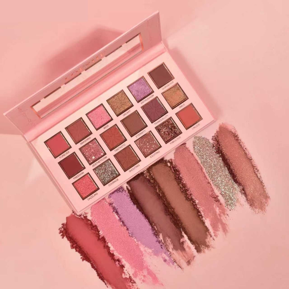 Paleta de Machiaj, Lofshe, 18 Farduri de Pleoape, Mate si Sidefate, Multicolor - vivimall.ro