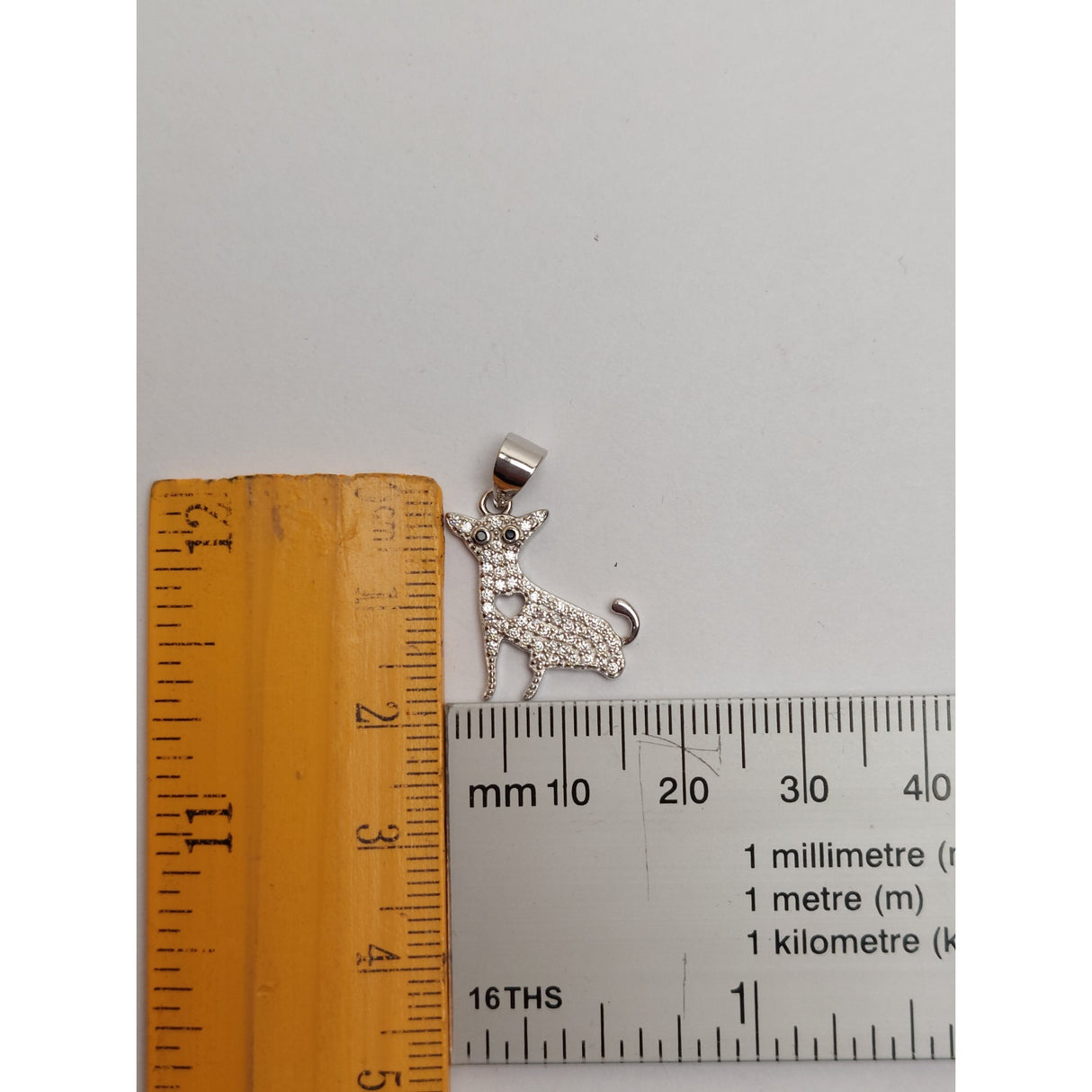 Pandantiv, Jolie Silver, Argint 925, Model Catel cu Inima, 1.5 G, 1.8 x 1.7 Cm - vivimall.ro