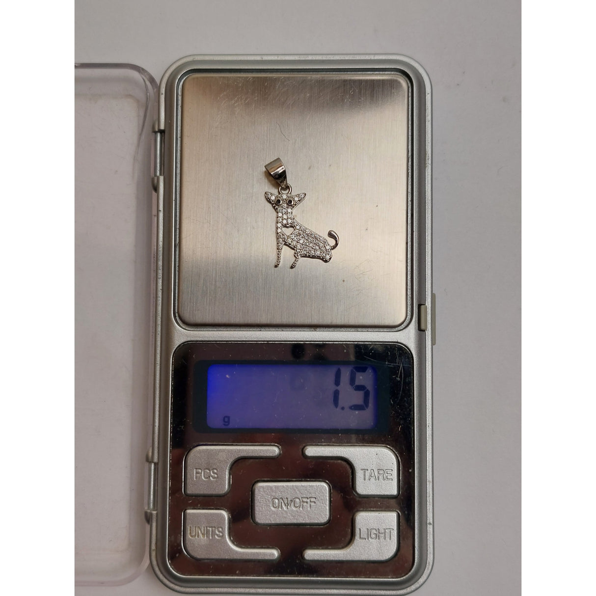 Pandantiv, Jolie Silver, Argint 925, Model Catel cu Inima, 1.5 G, 1.8 x 1.7 Cm - vivimall.ro