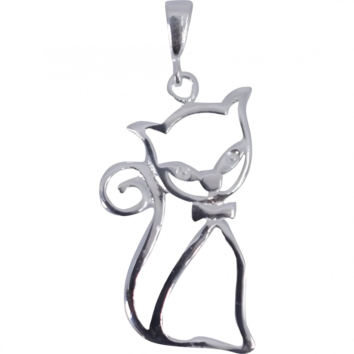 Pandantiv, Jolie Silver, Argint 925, Model Fancy Cat, 38 x 20 mm, 2.4 g - vivimall.ro