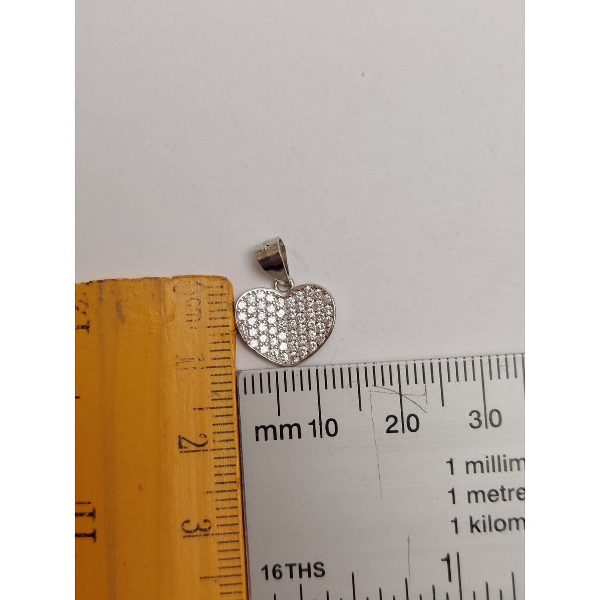 Pandantiv, Jolie Silver, Argint 925, Model Inima Carte, 1.1 G, 1.1 x 1.3 Cm - vivimall.ro