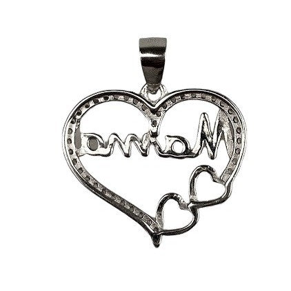 Pandantiv Argint 925 Inima ( Mama) - vivimall.ro