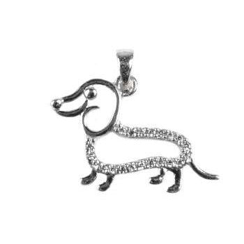 Pandantiv din Argint 925, Catel Long Vehicle cu pietre - vivimall.ro