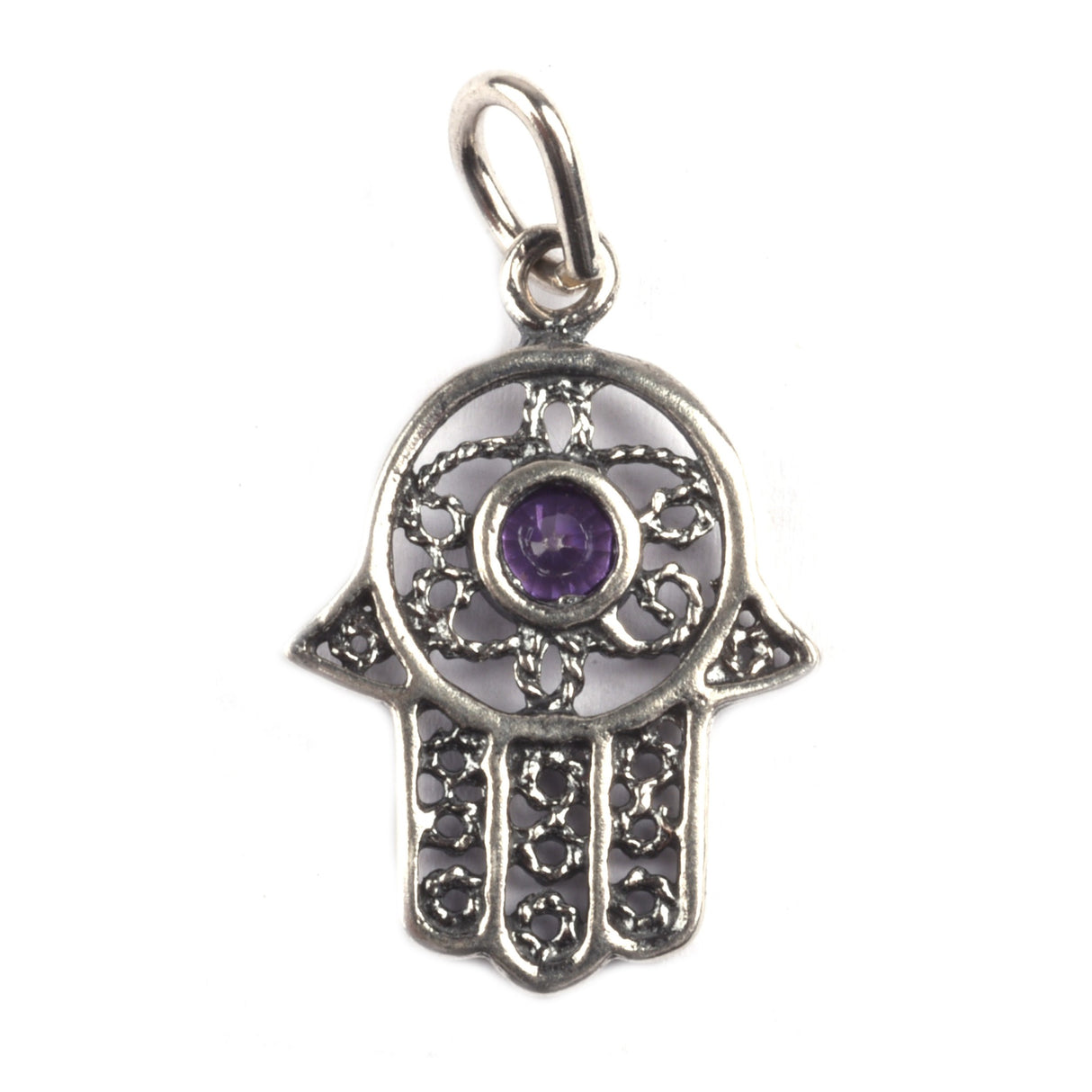 Pandantiv din Argint 925 Hamza cu Piatra - vivimall.ro