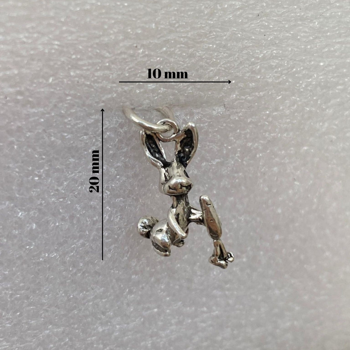 Pandantiv, Jolie Silver, Argint 925, Model Iepuras cu Morcov, 1.5 g, 20x10 mm - vivimall.ro