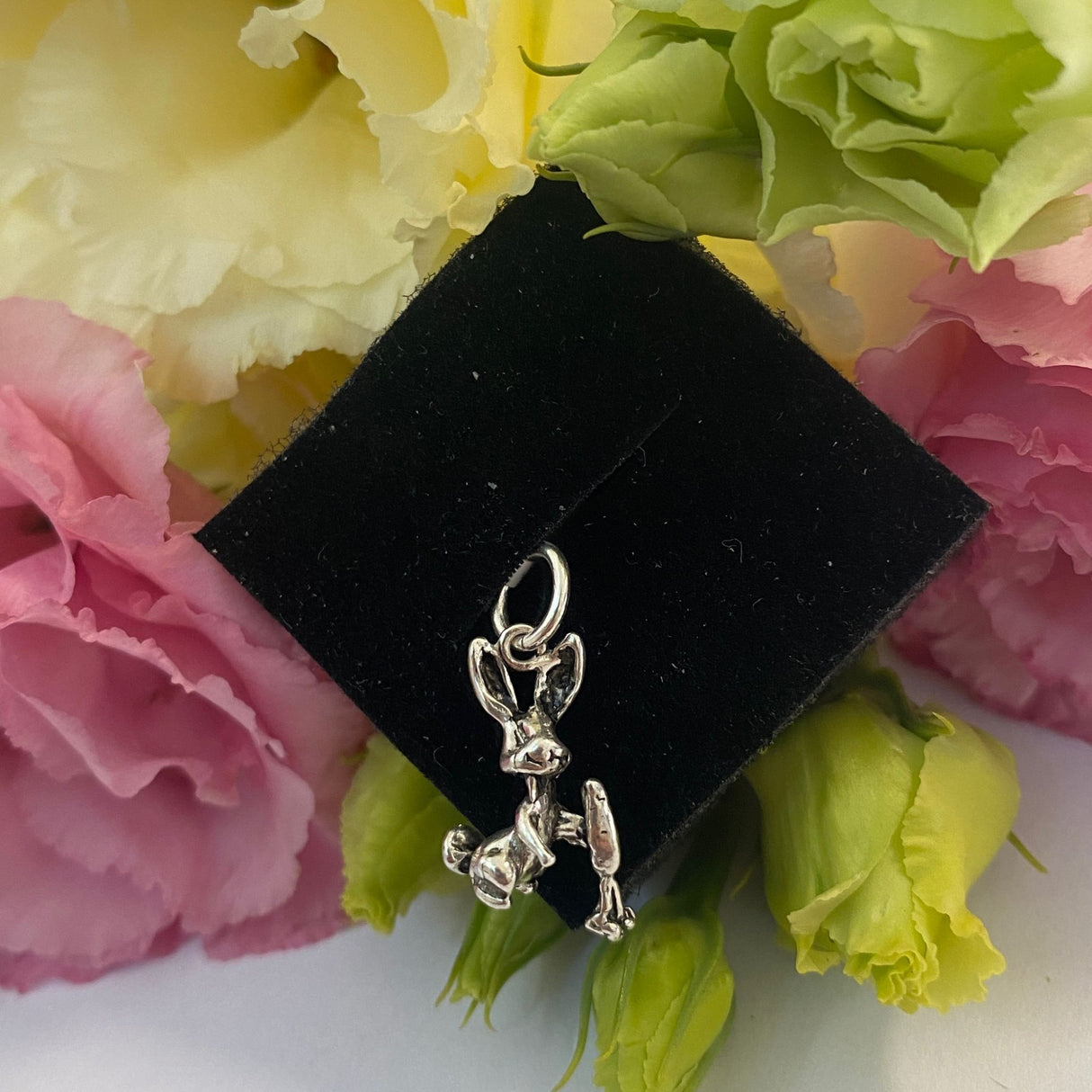 Pandantiv, Jolie Silver, Argint 925, Model Iepuras cu Morcov, 1.5 g, 20x10 mm - vivimall.ro