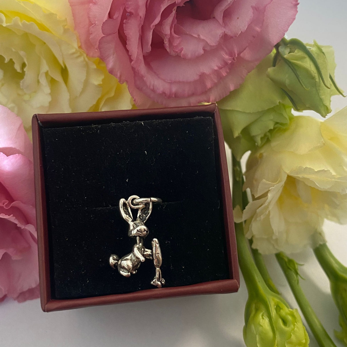 Pandantiv, Jolie Silver, Argint 925, Model Iepuras cu Morcov, 1.5 g, 20x10 mm - vivimall.ro