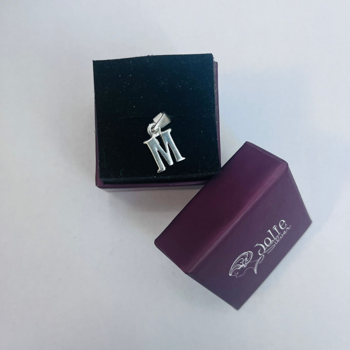 Pandantiv din Argint 925 Jolie Silver, Litera M, 18 x 9 mm, 1.4 g - vivimall.ro