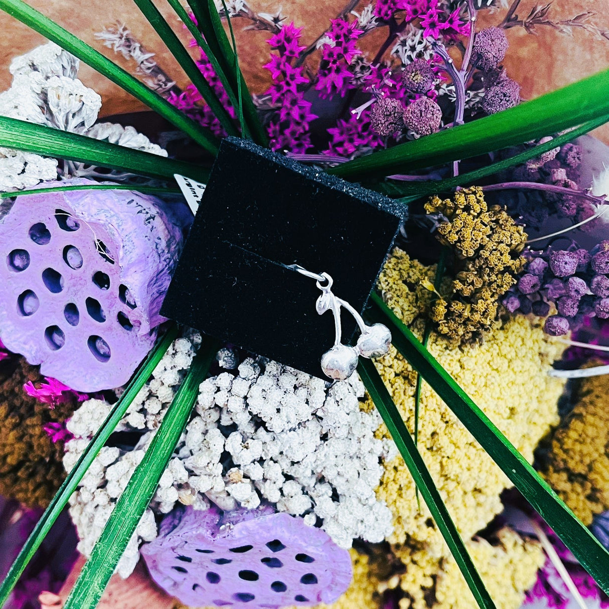 Pandantiv din Argint 925 Jolie Silver, Model Cireasa Dubla, 23 x 15 mm, 1 g - vivimall.ro