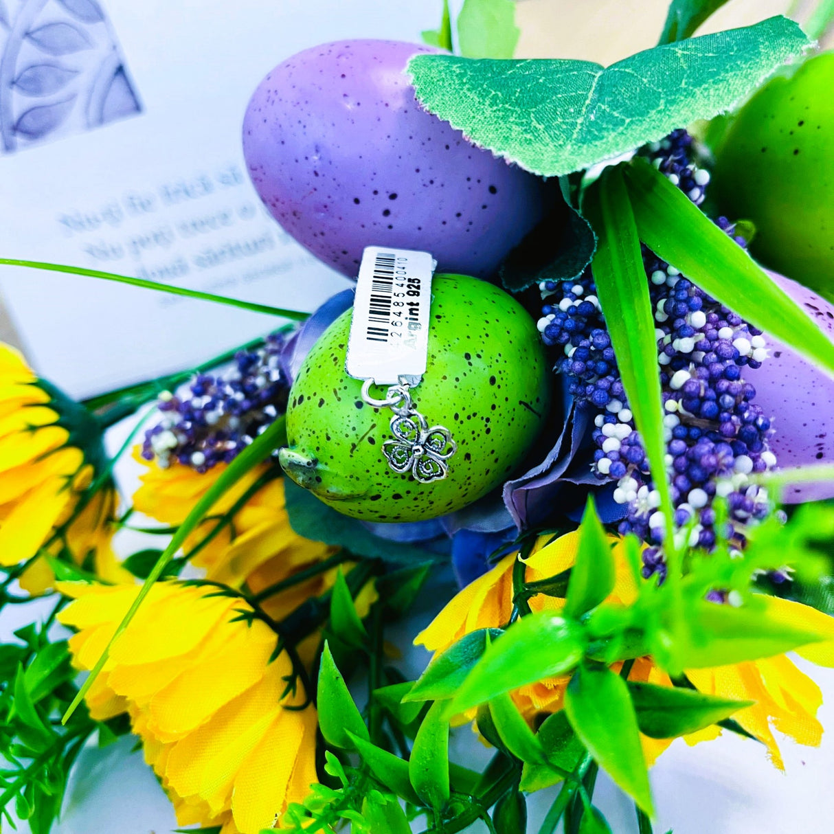 Pandantiv din Argint 925 Jolie Silver, Model Floare Filigran, 17 x 10 mm, 0.6 g - vivimall.ro