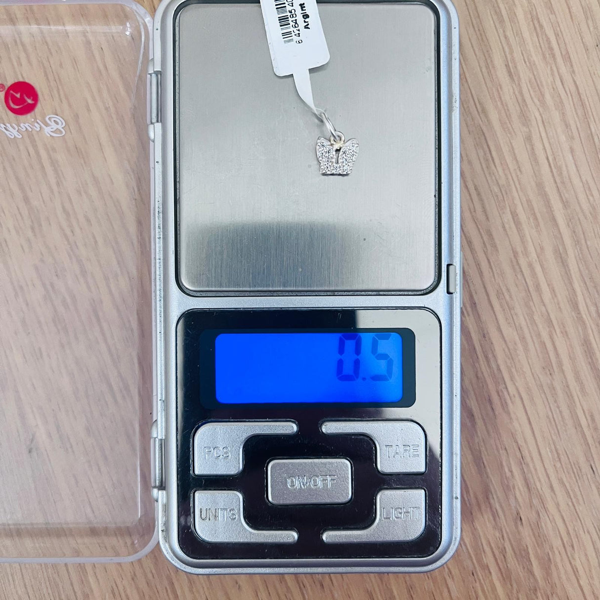 Pandantiv din Argint 925 Jolie Silver, Model Fluturas cu Zirconii, 8 x 8 mm, 0.5 g - vivimall.ro