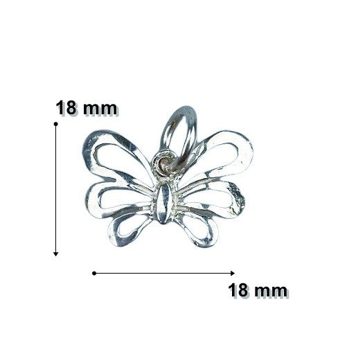 Pandantiv din Argint 925 Jolie Silver, Model Fluture, 18 x 18 mm, 0.9 g - vivimall.ro