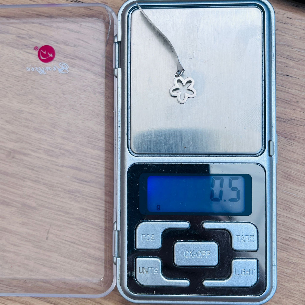 Pandantiv din Argint 925 Jolie Silver, Model Floare contur, 15 x 10 mm, 0.5 g - vivimall.ro