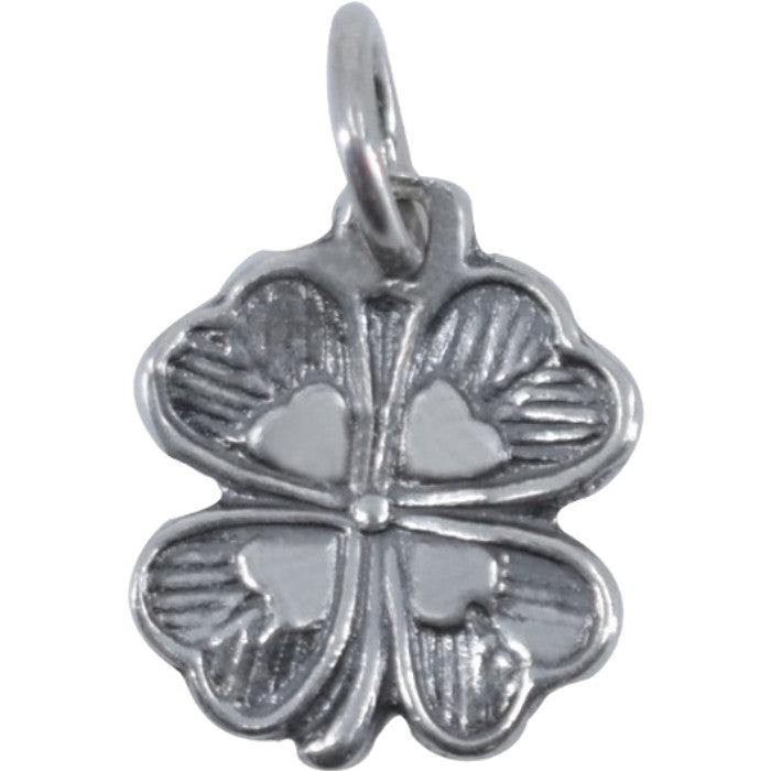 Pandantiv din Argint 925 Jolie Silver, Model Trifoi Vintage, 18 x 12 mm, 0.7 g - vivimall.ro