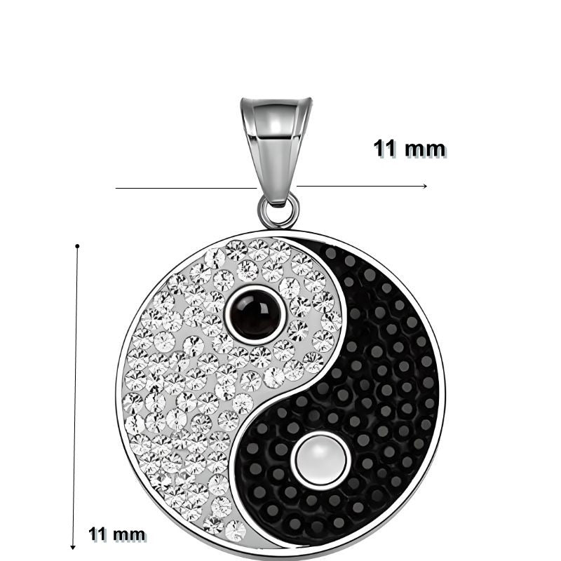 Pandantiv din Argint 925 Jolie Silver, Model Ying si Yang, 11 x 11 mm, 1.2 g - vivimall.ro