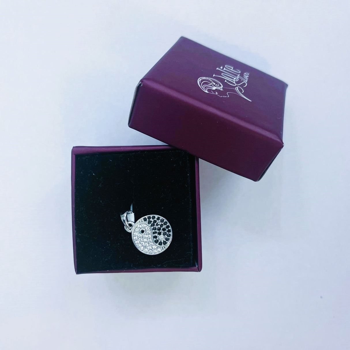 Pandantiv din Argint 925 Jolie Silver, Model Ying si Yang, 11 x 11 mm, 1.2 g - vivimall.ro