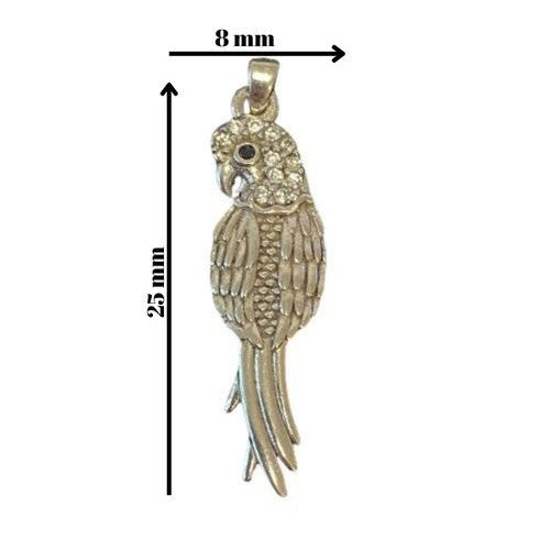 Pandantiv, Jolie Silver, Argint 925, Model Papagal, 1.4 g, 25x8 mm - vivimall.ro
