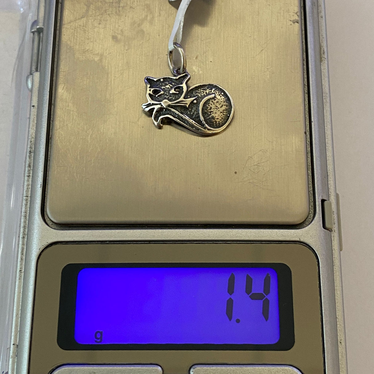 Pandantiv, Jolie Silver, Argint 925, Model Pisica, 1.4 g, 12x18 mm - vivimall.ro