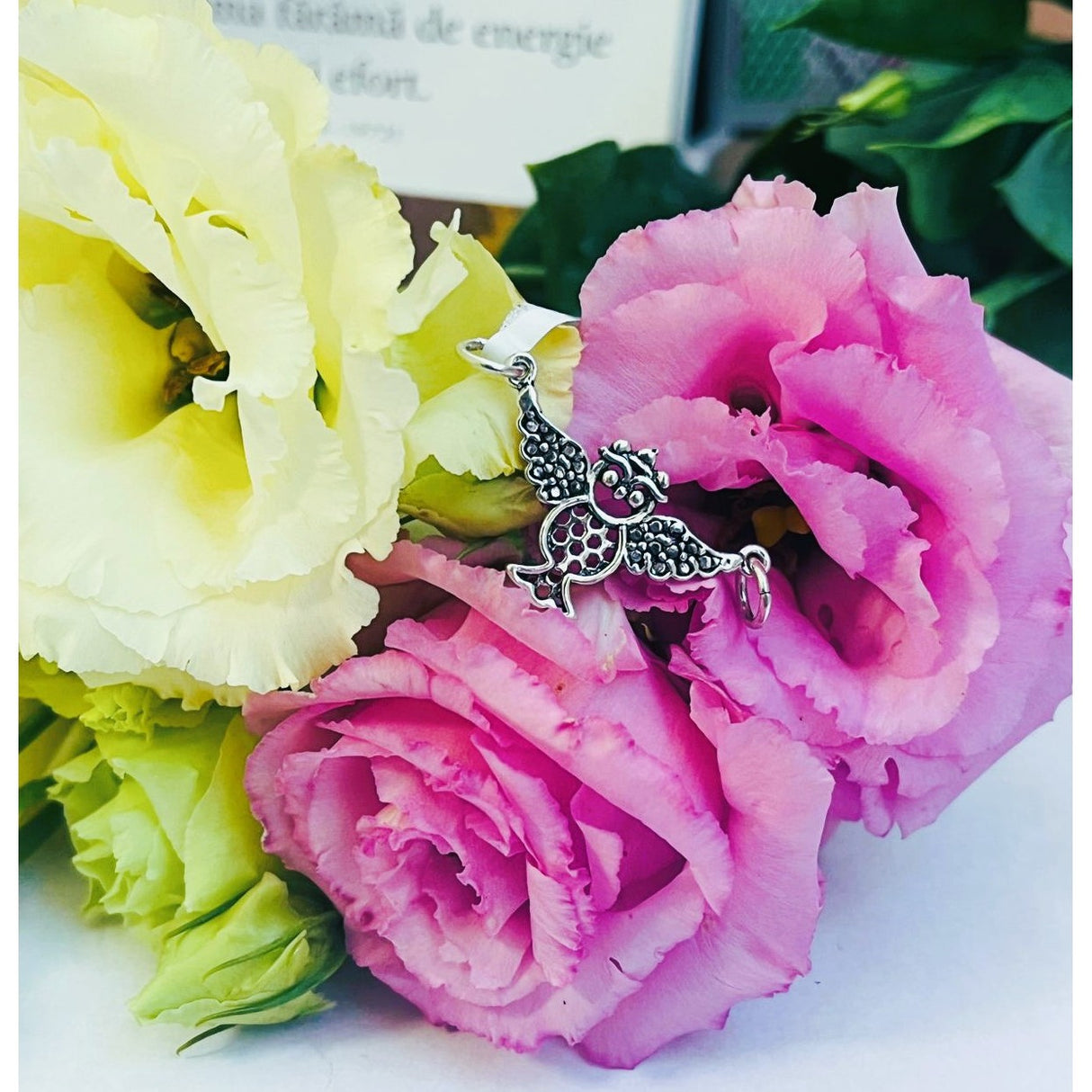 Pandantiv, Jolie Silver, Argint 925, Model Bufnita Patinata, 30 x 15 mm, 2.4 g - vivimall.ro