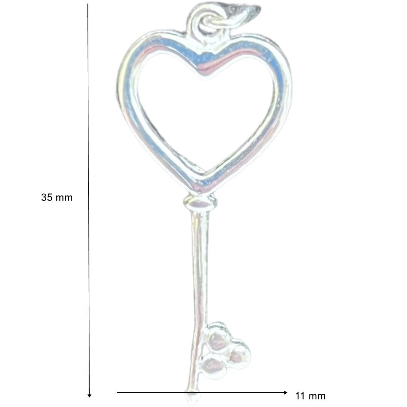 Pandantiv, Jolie Silver, Argint 925, Model Cheie, 35 x 11 mm, 0.9 g - vivimall.ro