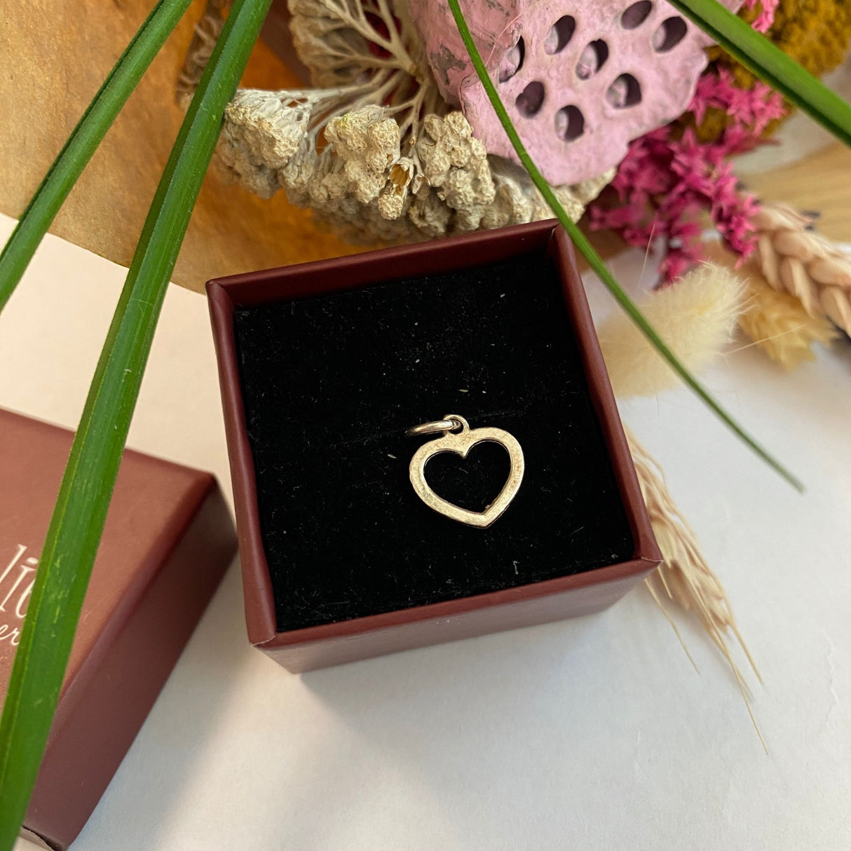 Pandantiv, Jolie Silver, Argint 925, Model Inima Contur, 0.6 g, 15x12 mm - vivimall.ro