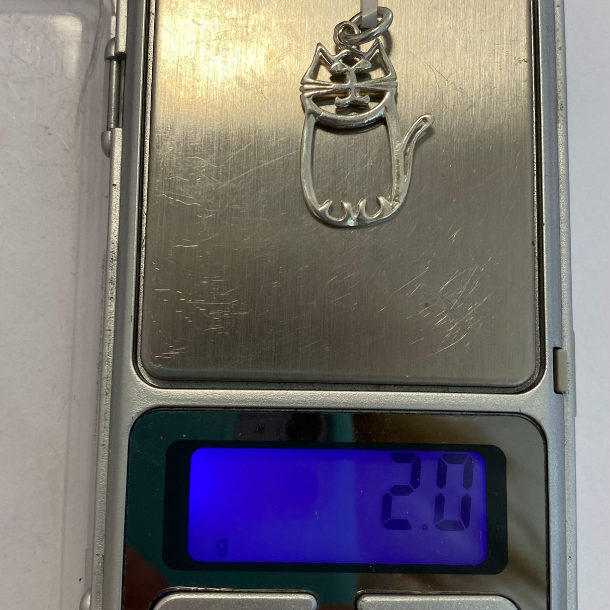 Pandantiv, Jolie Silver, Argint 925, Model Pisica, 2 g, 25x15 mm - vivimall.ro