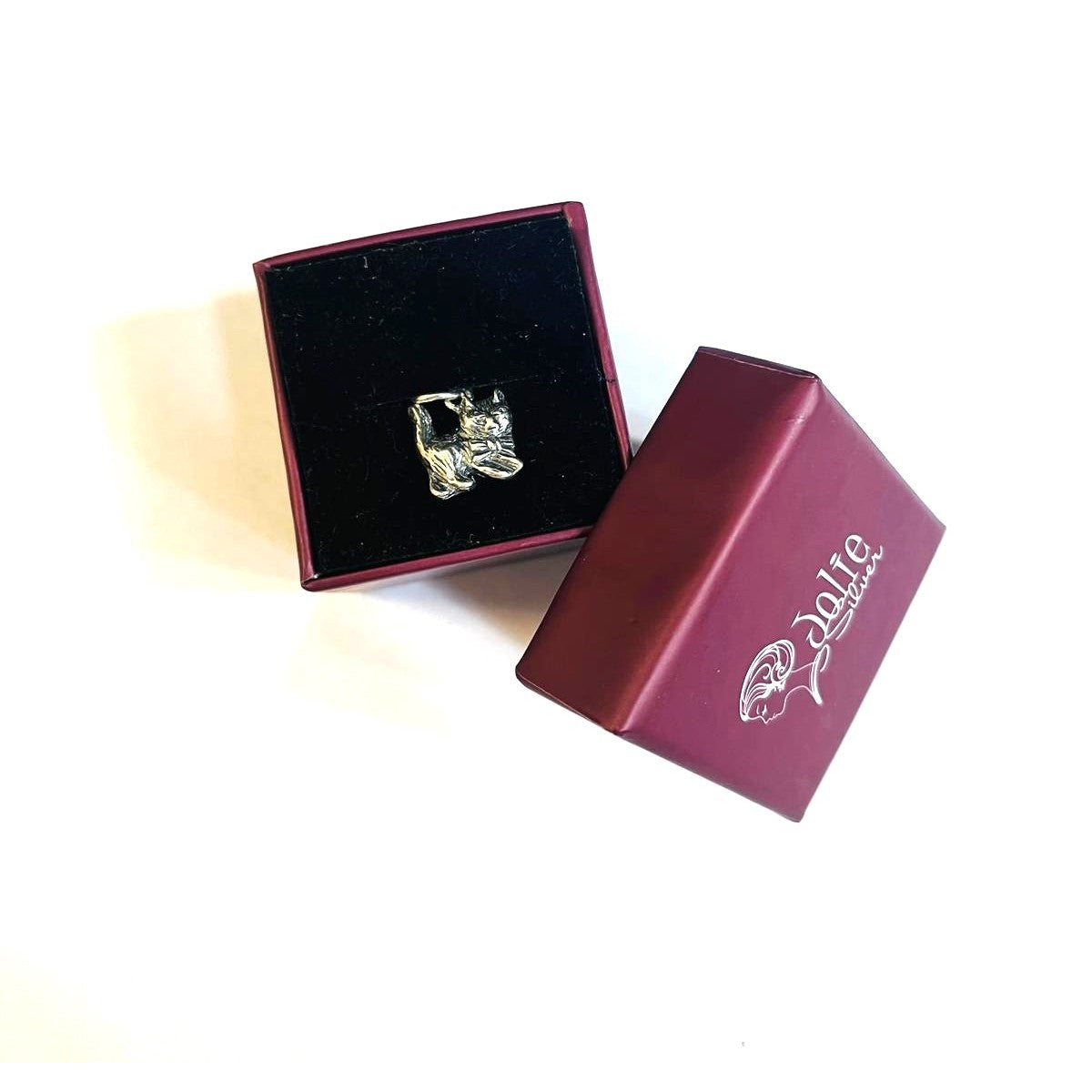 Pandantiv, Jolie Silver, Argint 925, Model Pisica Cu Fundita, 1.5 g, 1 x 1.3 cm - vivimall.ro