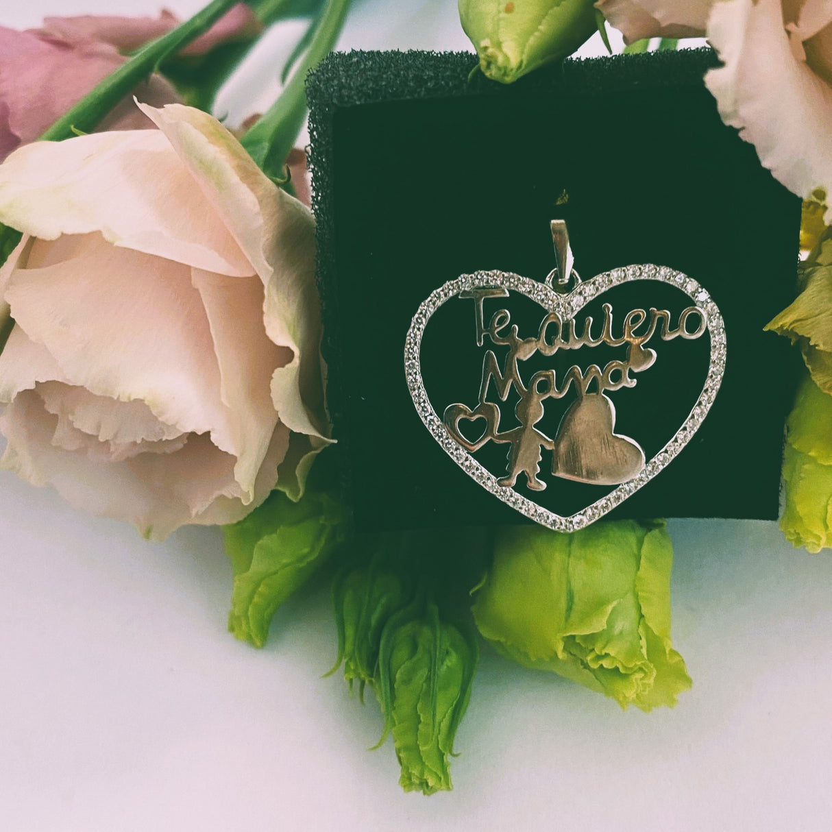 Pandantiv, Jolie Silver, Argint 925, Model Te Quiero Mama, 24 x 24 mm, 1.7 g - vivimall.ro