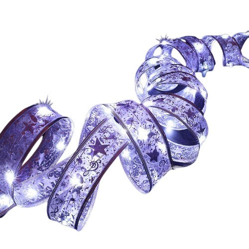 Panglică LED de Crăciun Flippy Aurie, lungime 20 m , 200 LED-uri, Baterii, Alb rece