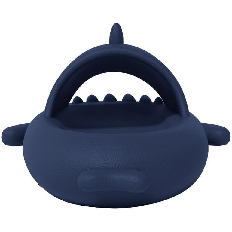 Papuci Tip Rechin, Flippy, Unisex, din Spuma EVA, Talpa Groasa Antiderapanta, Rezistenti la Uzura, Marime 44-45, Albastru Inchis - vivimall.ro