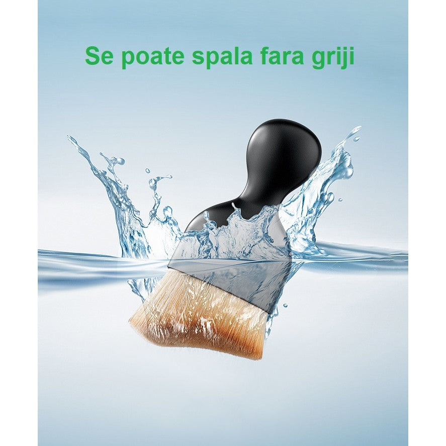 Pensula Multifunctionala Neagra, Cu Capac | BeautyPro - vivimall.ro