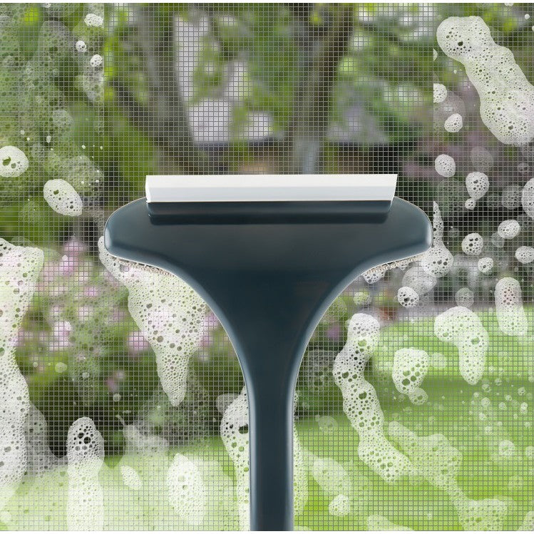 Perie de Spalat si Curatat Geamuri, Flippy, pentru Plase si Suprafete Diverse, 46x16x5 cm, Verde Inchis-Alb