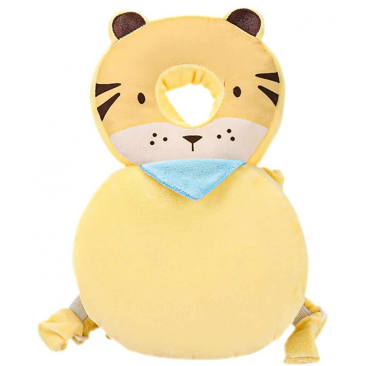 Perna tip Rucsac pentru Protectia Capului, Flippy, Tetiera tip Tigru, pentru Bebelusi, 33x6x19 cm, 180 g, Crem