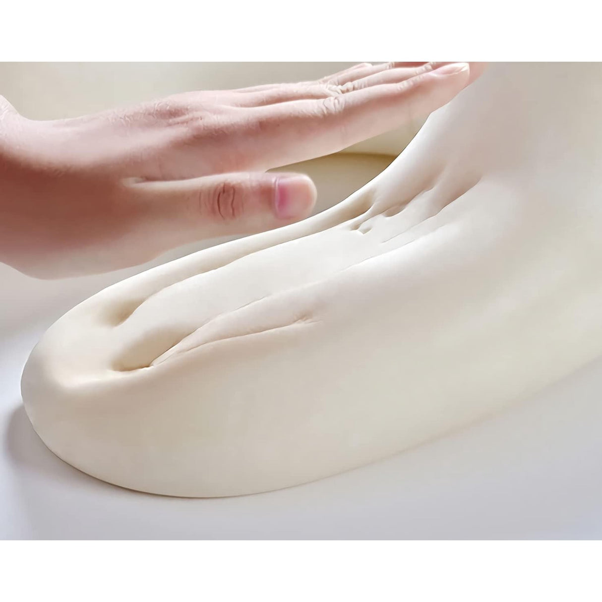 Perna de Calatorie in Forma de U, Flippy, Pentru Gat si Cap, Umplutura din Spuma cu Memorie, 30x30 cm, Model Iepuras, Accesoriu de Voiaj, Birou, Masina, Sistem Prindere Capse, Roz