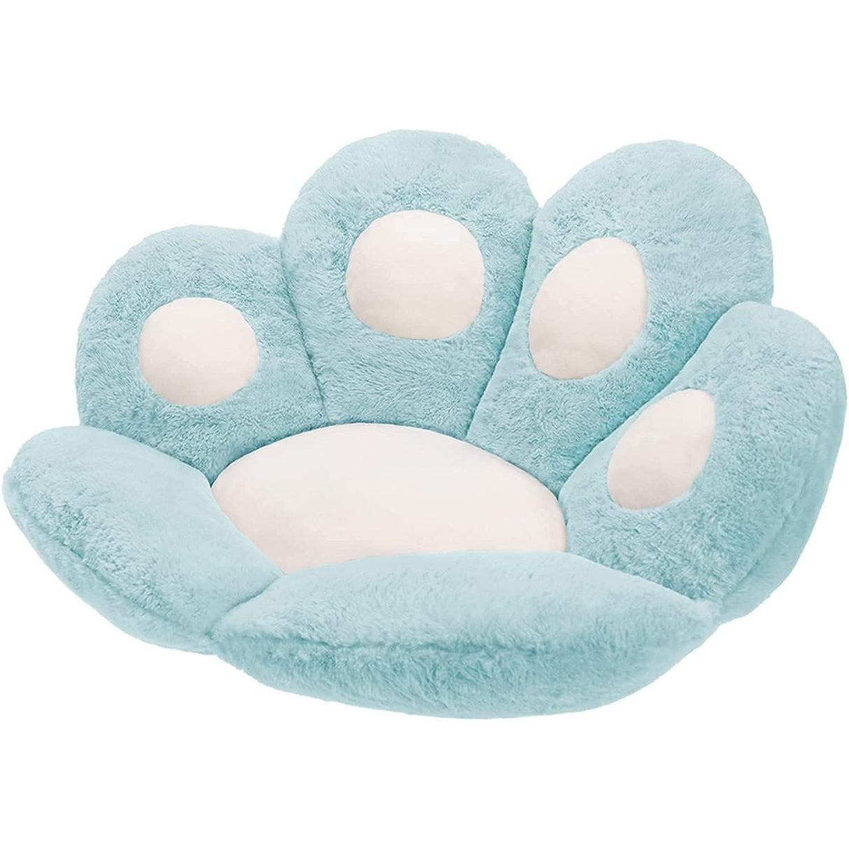 Perna Decorativa, Flippy, Model Laba de Pisica, din Plus, pentru Scaun/Canapea/Podea, 80 x 70 cm, Albastru Deschis