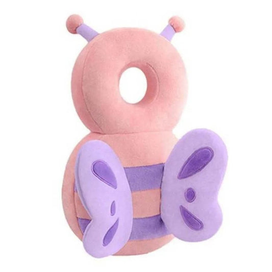 Perna Tip Rucsac Pentru Protectia Capului, Tetiera Tip Fluturas De Plus, Pentru Bebelusi - vivimall.ro