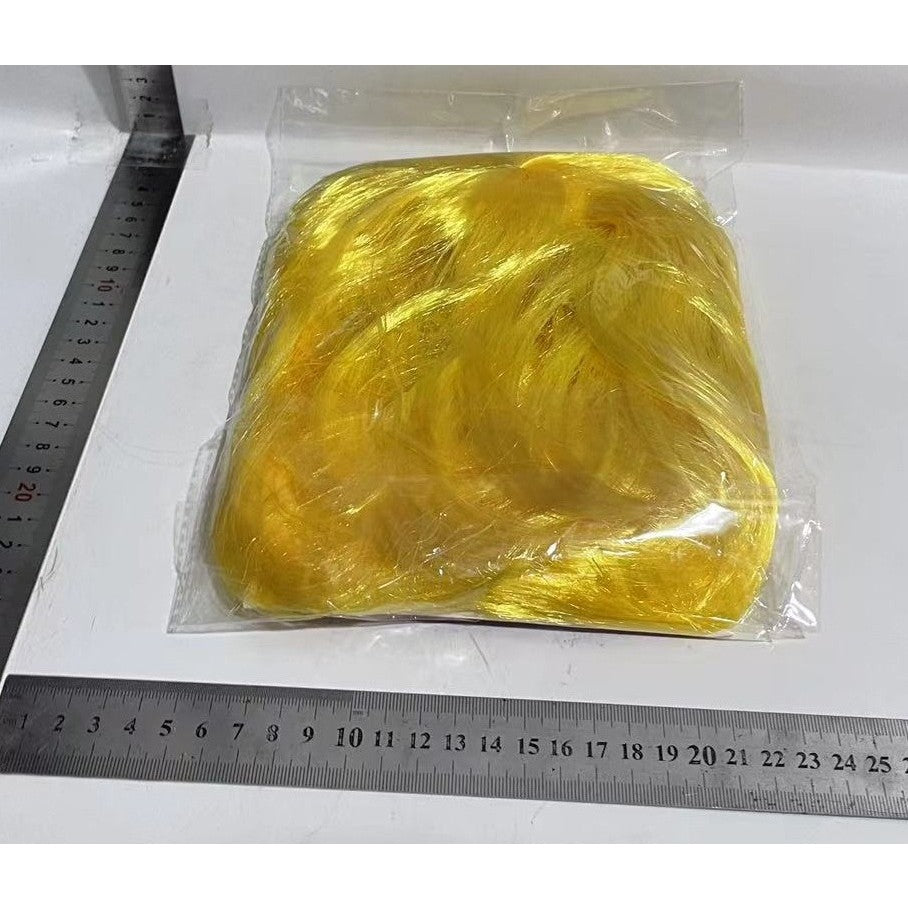 Peruca Cosplay, Flippy, Tunsoare Bob cu Breton, pentru Carnaval, Halloween, Petreceri Tematice, din PET, Marime Universala, Galben