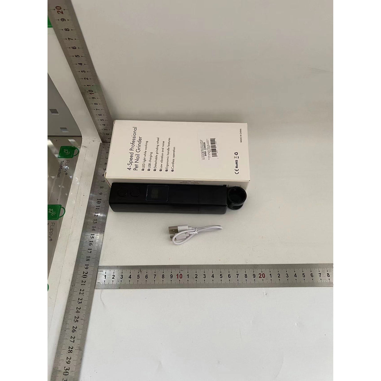 Pila Electrica pentru Animalute de Companie, Vivimall, Incarcare USB, Laser pentru Joaca, Capac Impotriva Prafului, Display Electronic, 15 x 3 cm, Mai Multe Viteze, Negru - vivimall.ro