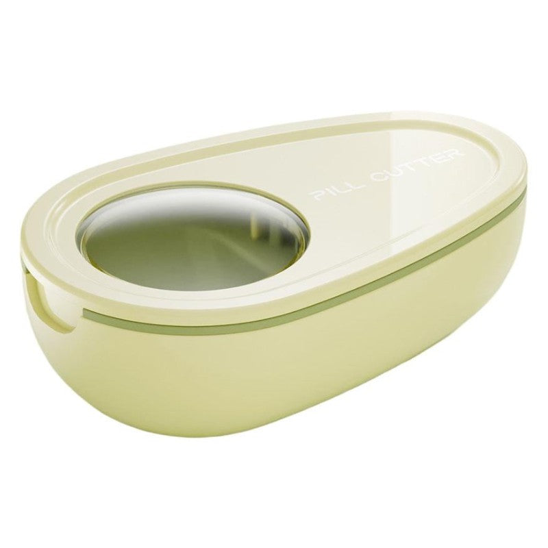 Cutie Taiat Pastile si Depozitare Medicamente, Flippy, Galbena, 8x5x2.65 cm, Compacta si Portabila, Ideala Pentru Calatorii