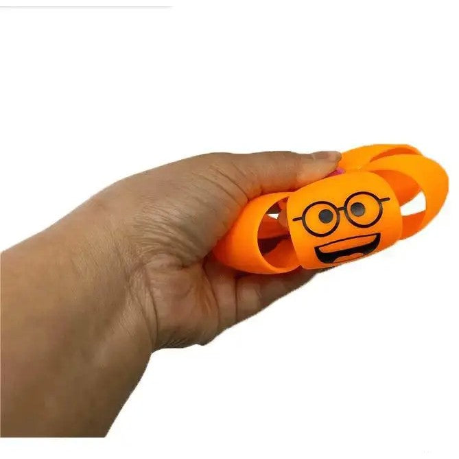 Minge de dovleac UFO pumkin ball, Flippy cu deformare, diametru 8 cm, 3 ani +, interactiva, minge magică OZN zburator, minge zburătoare