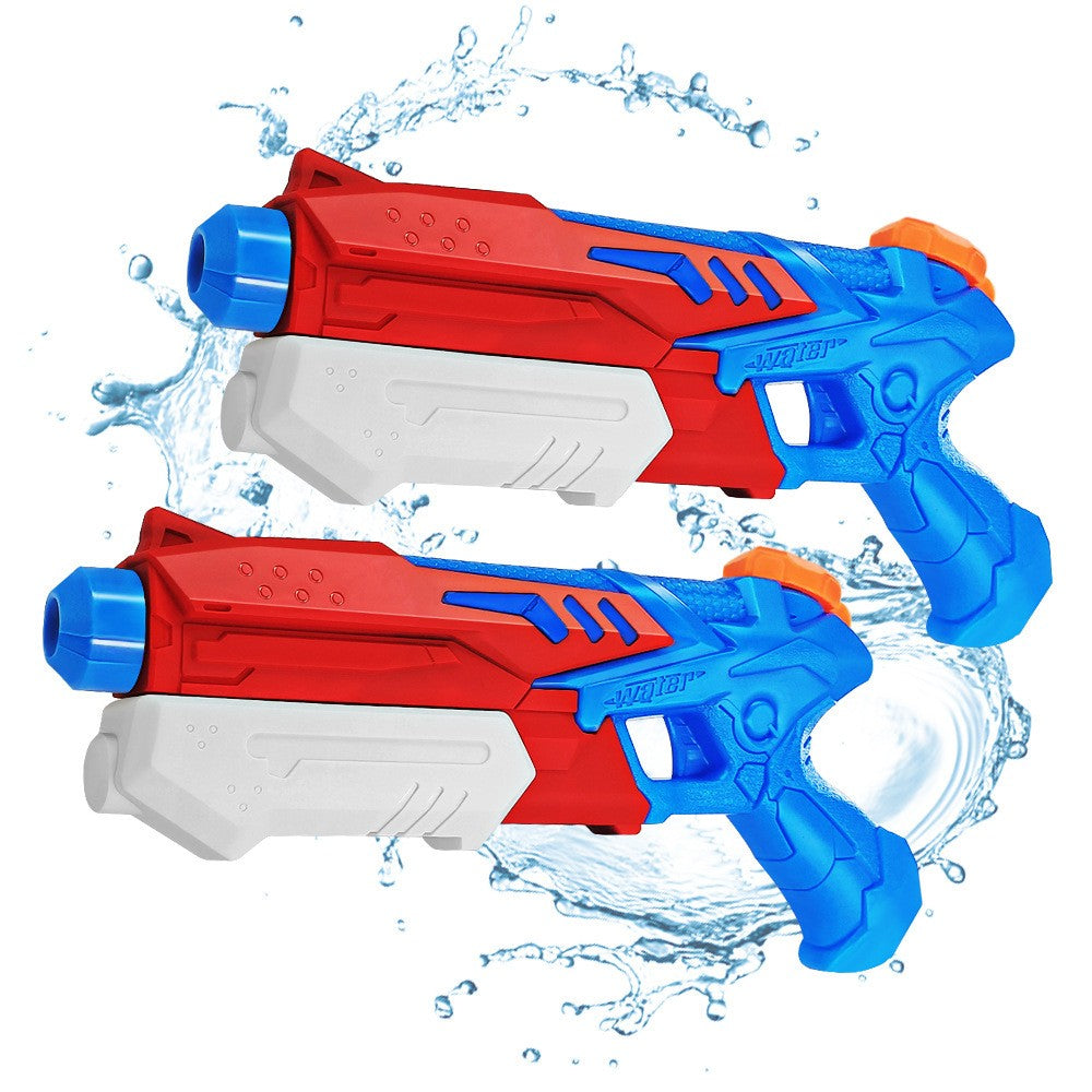 Pistol cu Apa pentru Copii, Rezervor, Pentru Piscina/Plaja, Vivimall, 6ani+, Albastru deschis/Rosu, 300ML - vivimall.ro